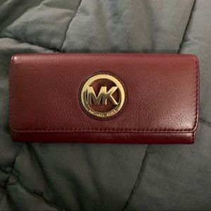 Dark maroon/wine Michael Kors Wallet